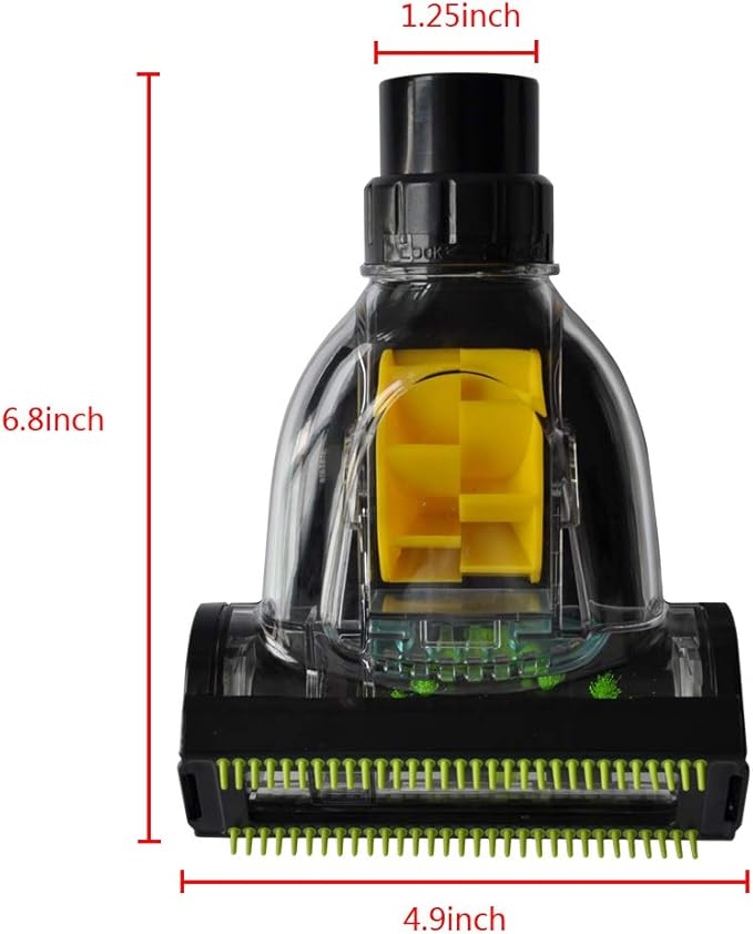EZ SPARES Dust Brush Compatible with DYS V6,Mini Turbo Floor Brush, Bed Clean Crevices Tool,Vacuum Cleaner DYS V6 Mattress Handheld