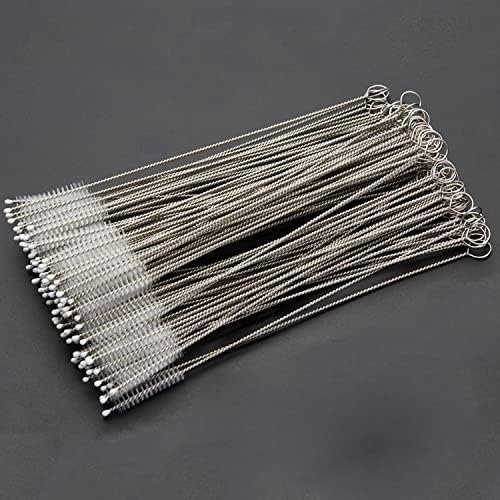 CasaNeLia Cleaning Brush Set 50 Piece Bulk Extra Long 9inch x10 mm Cleaner Brush for Stainless Steel Reusable Metal Tumbler Straws,Tumbler, Sippy Cup, Bottle and Tube(50pc-Cleaning Brush)