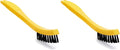 Rubbermaid Commercial Products Tile and Grout Brush, Black, Cleaning Scrubbing Brush, Multi-Surface for Grout, Bathrooms, Kitchens, Countertops, 8.5" (Pack of 2)
