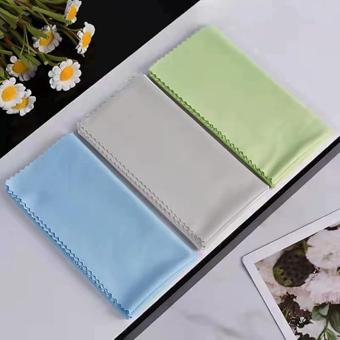 Extra Large Glasses Cleaning Cloths(12"x 12") for Eyeglasses,Sensitive Optics, Electronic Screens, Cell Phones,Lens,Glasses, Camera Lenses| Eyeglass Cleaner Cloths Wipes for All Delicate Surface