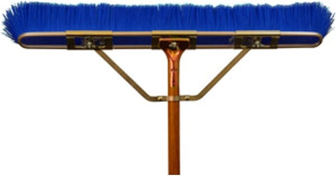 35" Floor Brush w/Brace & Handle, Blue