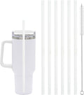 6 Pcs Replacement Straw for Stanley Adventure Quencher 40 oz 30 oz Cup Tumbler,Straws with Cleaning Brush for Stanley Accessories