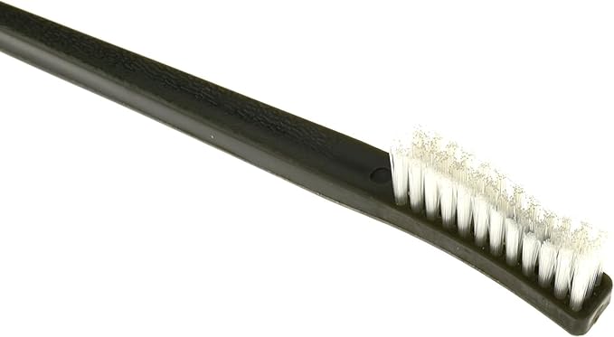 SE 10-Piece Double-Ended Gun Cleaning Brush Set, Gun Cleaning Supplies Kit, 7-inch Nylon Bristle Brushes, Plastic Handle - 7615NB10PCS