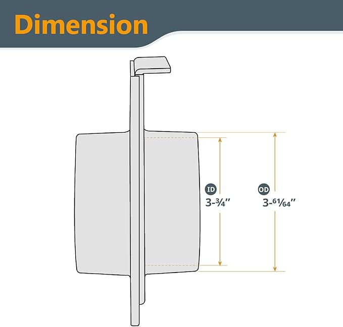 POWERTEC 70108 4 Inch Blast Gate for Dust Collector, Dust Collection Fittings