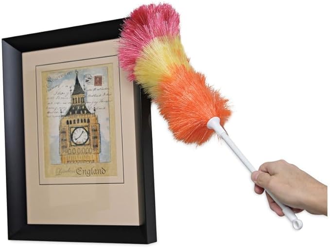 Boardwalk BWK9441 Polywool Duster with 20 in. Plastic Handle - Assorted Colors