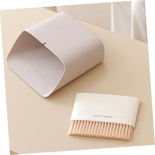 1 Set Mini Broom Dustpan Set Sweeper Mops Duster Desktop Small Portable Brooms Dust Pan Broom Bathroom Cleaning Gray Foldable Hand Tiny Indoor Little Desk Cleaner Brush Pp