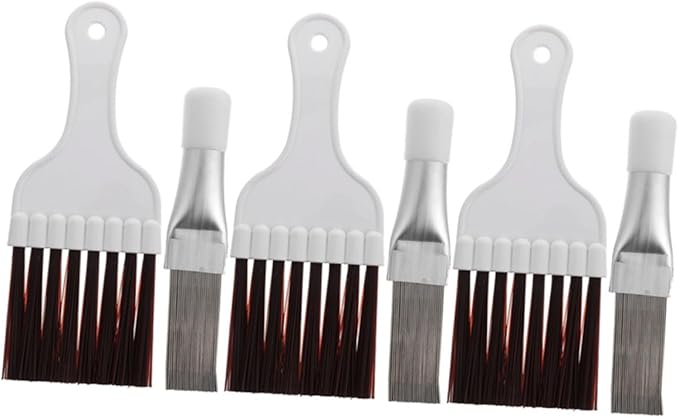 Cabilock 2sets Air Conditioner Cleaning Tool Fin Comb Radiator Brush for Efficient Dust Removal Compatible Condensers Fins Lightweight Easy to Use