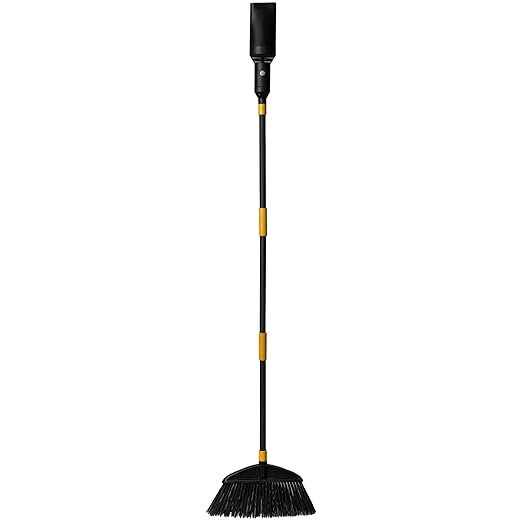 Outdoor Broom with Built-in Lightweight Rechargeable Cordless Mini Leaf Blower | Small Leaf Blower & Air Stick Blower Broom for Patio, Deck, Balcony, RV