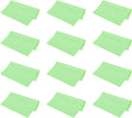 PATIKIL Eyeglass Microfiber Cleaning Cloth 7"x6", 12 Pack Glasses Cleaning Cloth Soft Suede Wipe Screen Cloth for Camera Lens Eyeglasses Screens in Individual Vinyl Pouch, Green