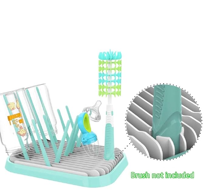 Baby Bottle Drying Rack Dryer Space Saving Travel Holder for Pump Cup Plastic Accessories