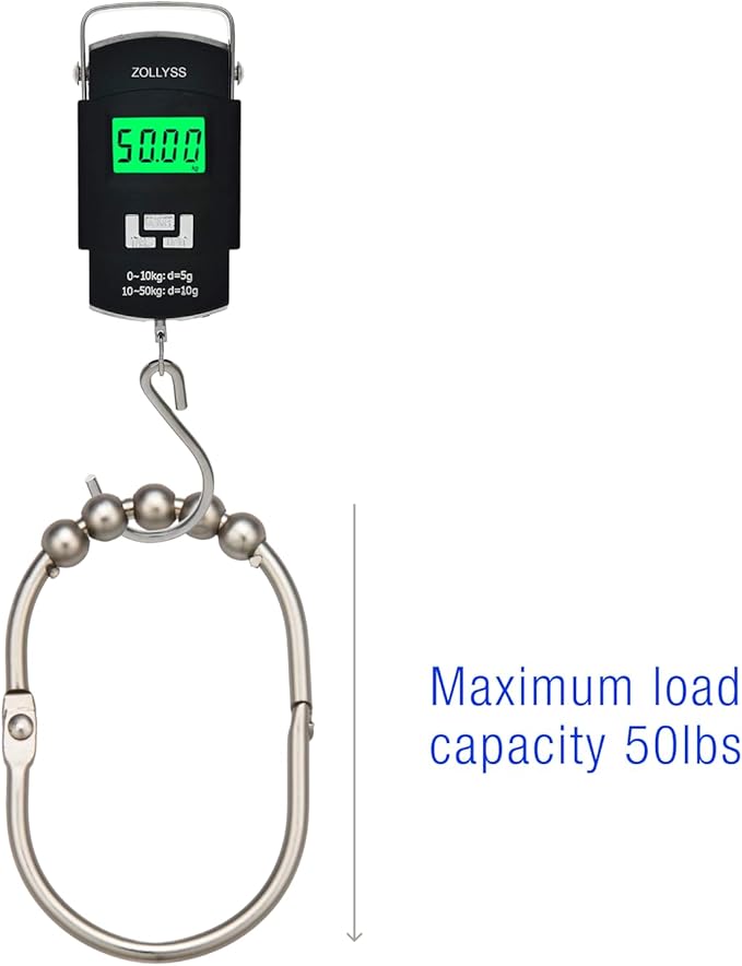 2 Lb. Depot Wide Shower Curtain Rings - Set of 12 Easy Glide Rollers with Polished Nickel Finish - Stainless Steel Shower Hooks for Straight and Curved Rods - Decorative and Durable for Any Bathroom
