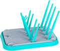 Baby Bottles Drying Rack, Folding Drainer for Feeding Bottles Accessories Dryer Holder(Green)