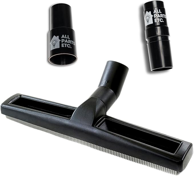 1.25” Squeegee Floor Tool for Wet/Dry Vacuums – Water Removal Attachment with 1 3/8” & 1.5” Adapters – Compatible with Shop Vac, Craftsman, Milwaukee, & Central Vacuums