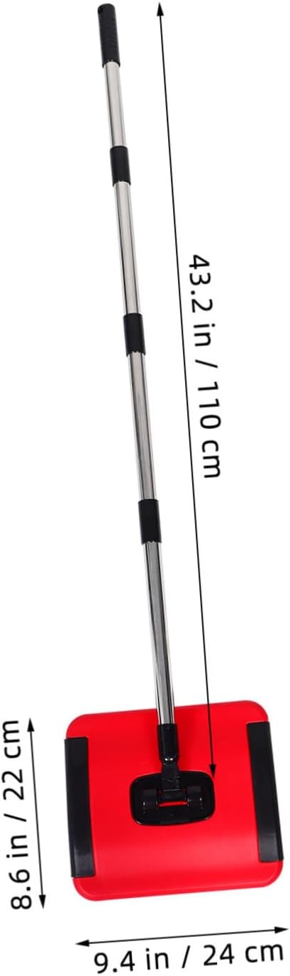 Cabilock Hand Held Vacuum Push Sweeper for Carpets Carpet Floor Sweeper Portable Manual Vacuum Cleaning Machine