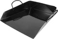 Healifty Handheld Dustpan with Handle Large Metal Dust Pan for Sand and Trash Storage Sturdy Garbage Sweeper for Home and Industrial Use