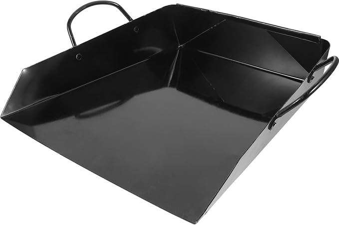 Healifty Handheld Dustpan with Handle Large Metal Dust Pan for Sand and Trash Storage Sturdy Garbage Sweeper for Home and Industrial Use