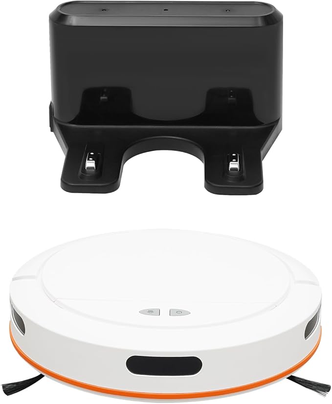 Robot Vacuum Cleaner, 3 In 1 Robot Vacuum & Mop & sweep Combo, Push Button and APP Control, Self-Charging Robotic Vacuum Cleaner, 120 Mins, Strong 2700Pa Suction, Ideal for Pet Hair and Carpet (White)