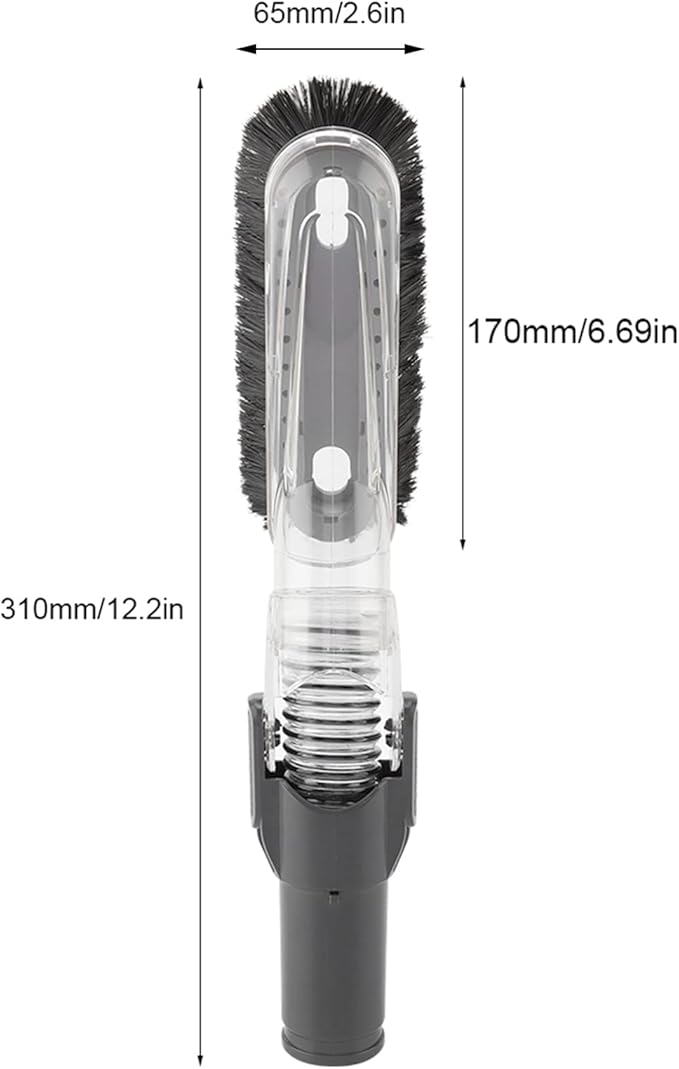 Fdit Soft Vacuum Dusting Brush 35mm-32mm Adapter for Cleaning Furniture Ceiling Vacuum Cleaner Attachments Multi-Angle Dust Brush