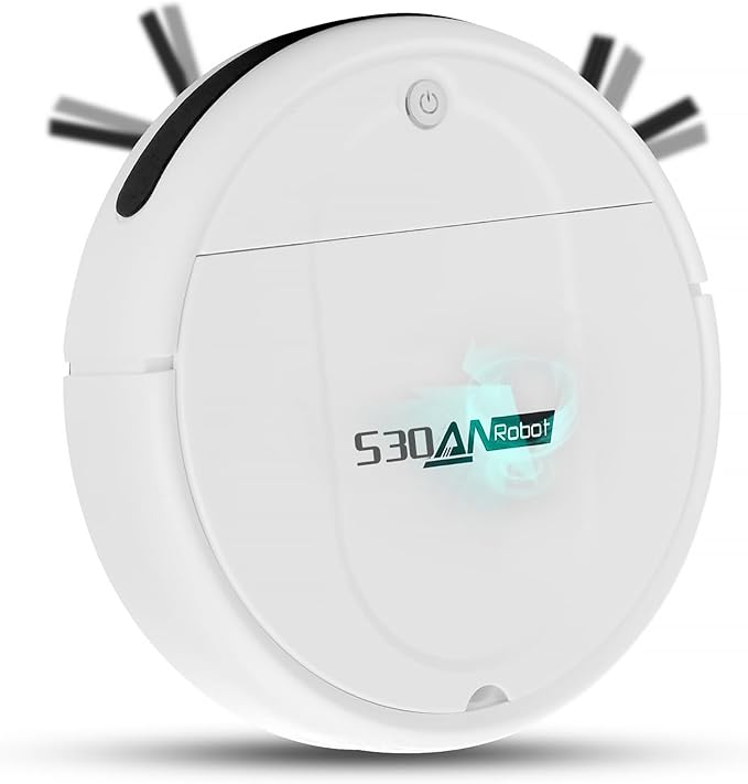 Robot Vacuum Cleaner, 3000Pa Powerful Suction, 2.56-inch Ultra-Slim Body, 120-Minute Long Battery Life, Quiet Operation, Smart Navigation, Suitable for Hard Floors/Low-Pile Carpets/Pet Hair- Whites-2