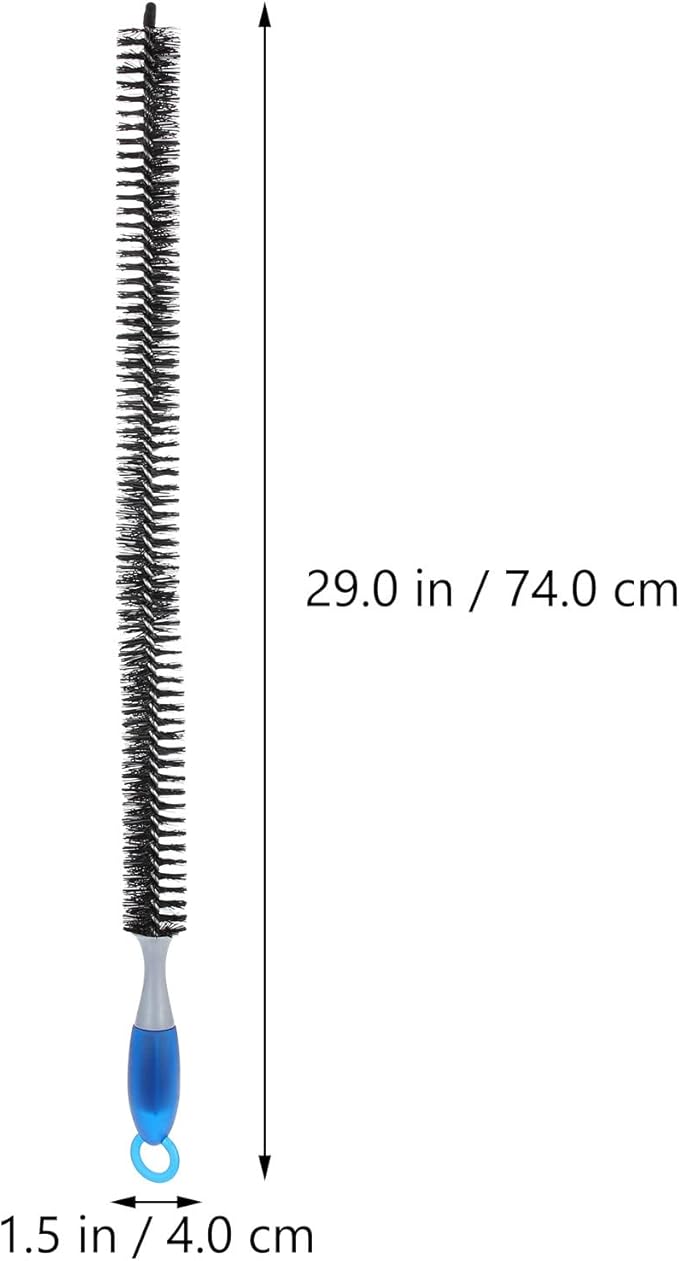 Radiator Brush Cleaner with Long Flexible Handle 29 Inch Engine Cleaning Brush for Automotive Radiator Dryer Vent and Refrigerator Coil Cleaning