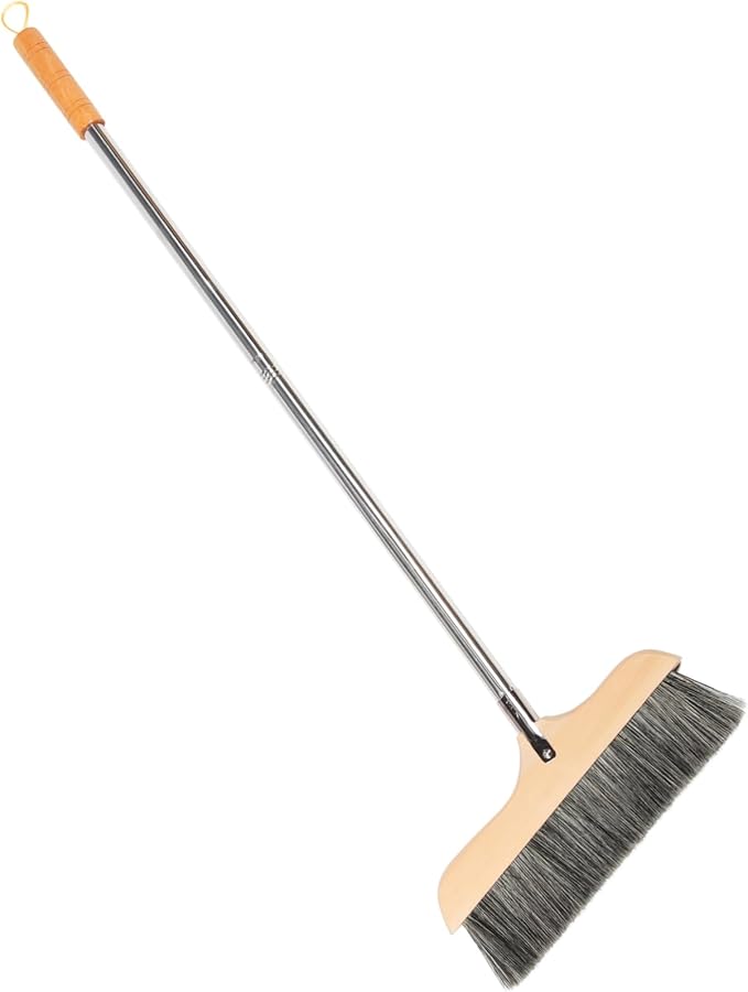 CHILDWEET Soft Bristle Broom with Handle Durable Hardwood Floor Broom for Bedroom Kitchen and Bathroom Cleaning Lightweight Comfortable Design for Indoor Sweeping