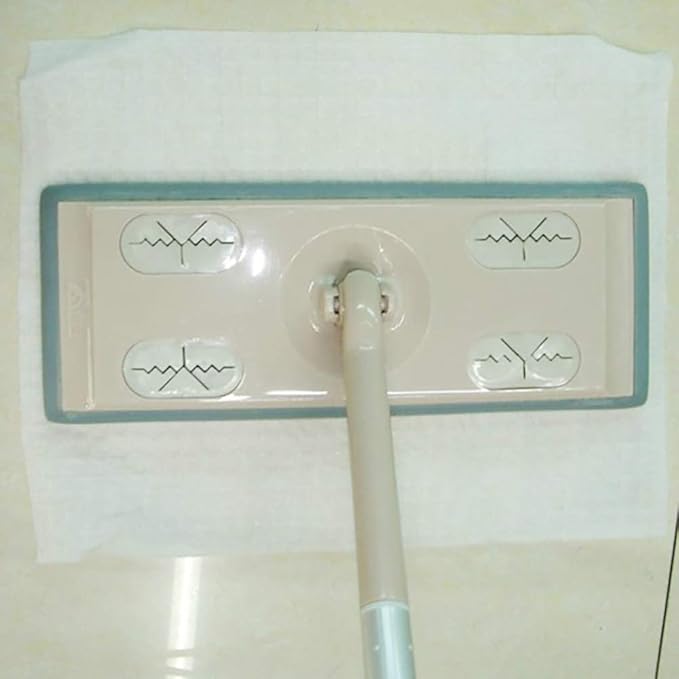 TOPINCN 100Pcs Paper Electrostatic Paper, Mop Paper Easy Sweep Floor Duster Cloths Mop Pads Floor Cloth Refills Electrostatic Cloths for Floor Window Camera Wall Door