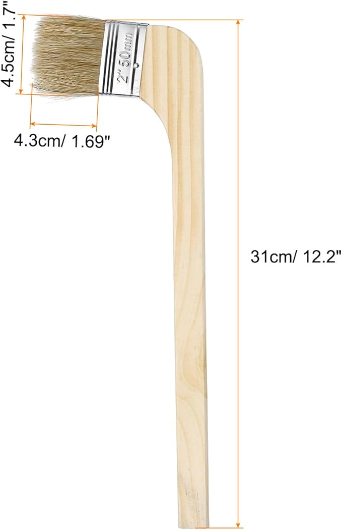 HARFINGTON Paint Brush 2Pcs 2" Brush Width Reusable Variety Angle Bend Brushes Radiator Paint for All Latex Oil Painting Furniture Walls Home Improvement