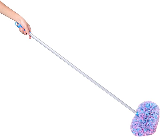 Ceiling Fan Cleaner: Ceiling Fan Blade Cleaning Brush with Adjustable Extension Pole - Lightweight Duster for Cobwebs and Hard-to-Reach Areas