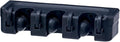 Superio Mop and Broom Holder Wall Mount Storage Organizer for Kitchen, Garage, Garden, 3 Slots (Black)