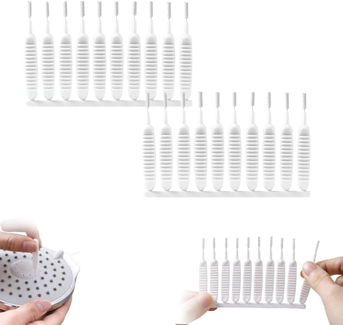 Shower Head Cleaning Brush for Small Hole, 2026 New Upgrade Gap Hole Anti-Clogging Cleaning Brush, Multifunctional Shower Cleaning Tools, Showerhead Cleaning Brushes Picks for Bathroom (20 Pcak)