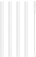CampTek Straws Replacement Compatible with CamelBak eddy+ Water Bottle, 4 BPA-FREE Straws and 1 Straw Cleaning Brush（25oz/32oz）