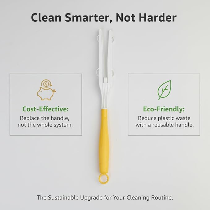 12PC Replacement Duster Handles, Compatible with Swiffer Duster Refills—Extendable Duster Wand for Feather Duster & Cleaning Dusting Brush, Ideal for Car, Blinds, Furniture & Electronics