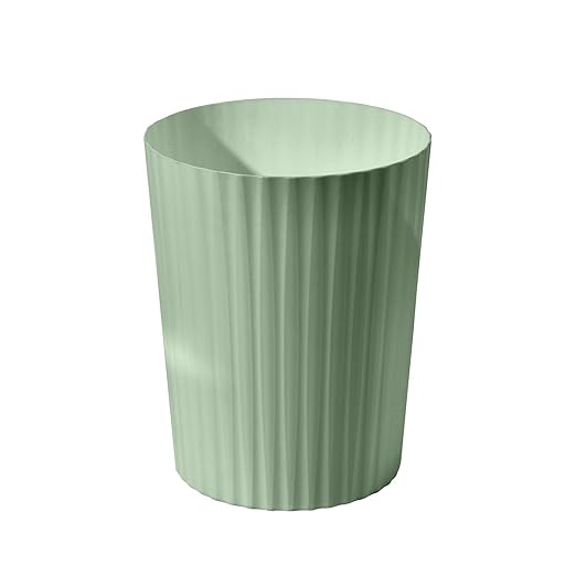 Versatile 2 Gallon Plastic Trash Can - The Compact Bin for Bathroom, Kitchen, or Home Office - Green