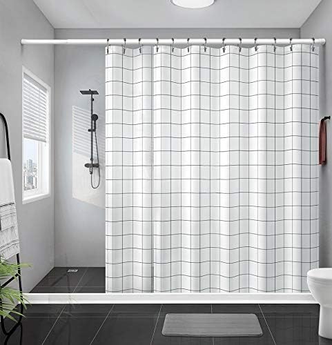 Goowin Shower Curtain Hooks, 12 Pcs Shower Curtain Rings, Stainless Steel Shower Curtain Hangers, Double Hook Shower Curtain Hooks, Smooth Sliding Anti-Drop Shower Rings for Curtain (Matte Nickel)