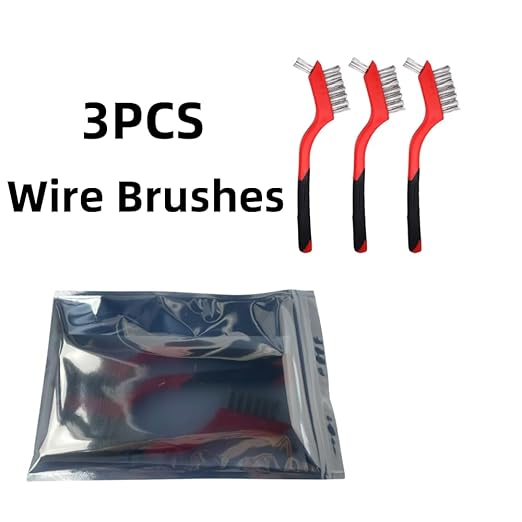 3 Piece Weld Cleaning Wire Brush Set - Stainless Steel Brass Nylon Bristles for Pre-Weld Surface Prep and Post-Weld Finish