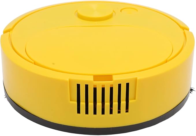 Ejoyous Robot Vacuum Cleaner, Multifunctional Mini Smart Sweeping Robot with USB Charging for Wooden Flooring, Tile and Carpet (Yellow)