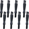 8PCS Dual Head Plastic Cleaning Brush 60mm/2.4in Keyboard Brush Chain Brush Archaeological Small Bristle Brush Garlic Mashers Cleaning Brush Used to Clean Spice Herb Grinder Powder Residue