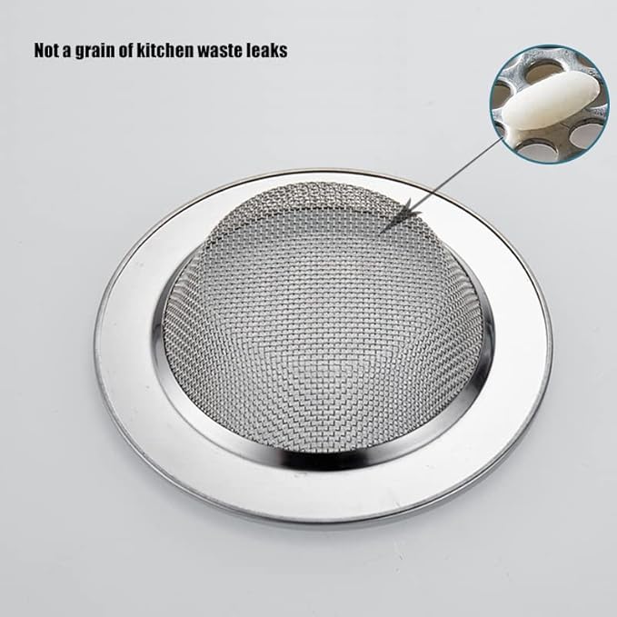 2-Pack Kitchen & Bathroom Sink Drain Strainers I 4.5 Inch Bathroom Drain Hair Catcher & Kitchen Sink Strainer with 2.75" Bowl Area I Kitchen Sink Stopper Drain Cover I Kitchen Sink Strainer Basket