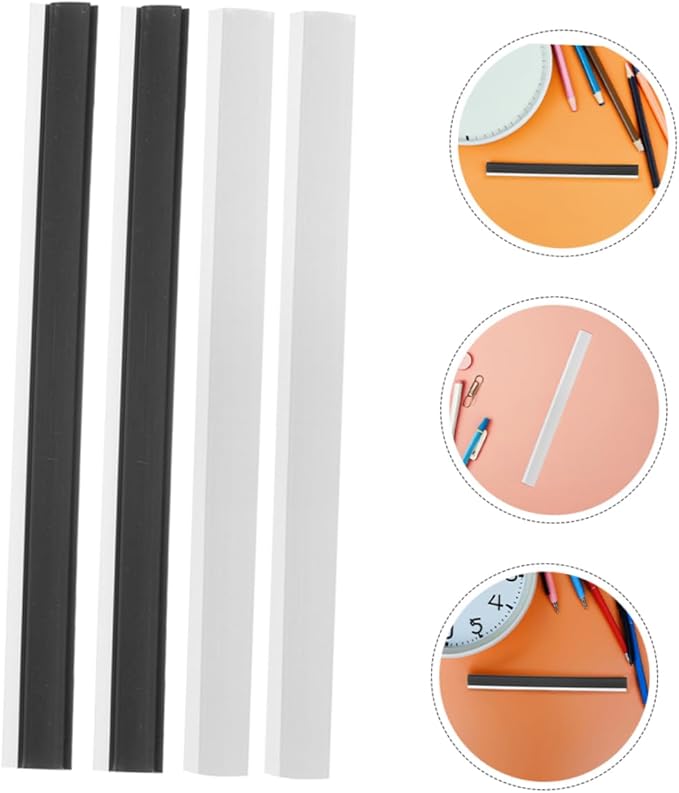 8Pcs Durable Rubber Dustpan Seal Strips for Home Office School Cleaning Antislip Design for Debris Collection and Spill Prevention Compatible with Various Dustpans