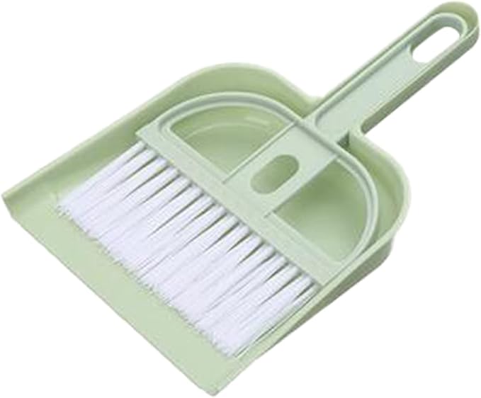 Mini Desktop Dustpan Set Car Sweep Bed Hair Garbage Shovel Small Sweeping Keyboard Brush Fruit Brush (B, One Size)