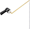 Hibbent Universal Metal Front Mount Toilet Handle Replacement Kit, Brass Toilet Flush Tank Lever with Stainless Steel Flapper Chains for Most Toilets, Oil-Rubbed Bronze Finish