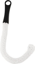 True Decanter and Growler Brush Multipurpose Glassware Cleaner, No-Scratch High-Tensile Foam Reusable Cleaning Accessory with Ergonomic Handle, White