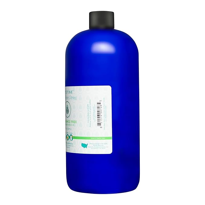 PRISTINE Toilet Paper Spray - Seen on Shark Tank, More Natural Personal Cleansing Wipes & Flushable Wet Wipes Alternative, Spray Toilet Paper to Create Flushable Wipe, Fragrance Free, 32 fl oz Refill