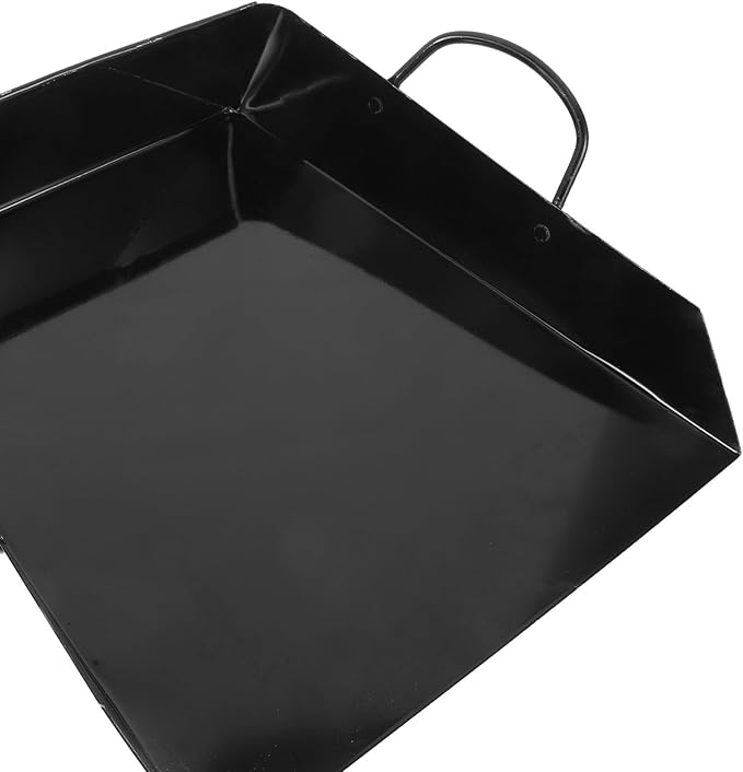 Garneck Handheld Dustpan and Cleaning Shovel Small Metal Garbage Container with Handle for Industrial Site Sand Collection and Rubbish Cleanup
