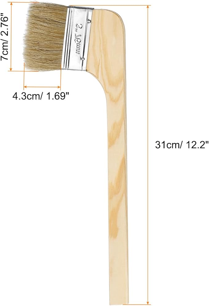 HARFINGTON Paint Brush 2Pcs 3" Brush Width Reusable Variety Angle Bend Brushes Radiator Paint for All Latex Oil Painting Furniture Walls Home Improvement
