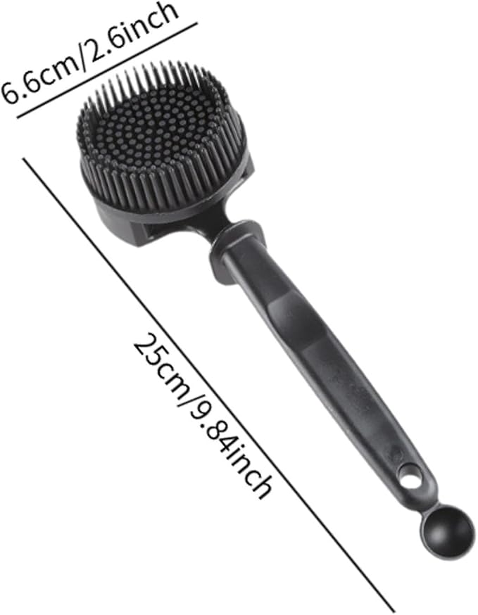 Silicon Coffee Machine Cleaning Brush Professional Design for 360° Cleaning of Espresso Group Head Detachable Silicon Bristles for 51MM Grouphead