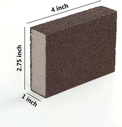 6 Pcs Heavy Duty Scrub Sponge， Magic Emery Sponge Brush,Nano Emery Sponge&Cleaning Sponge，Cleaning Brushes for Household use，Dark Brown