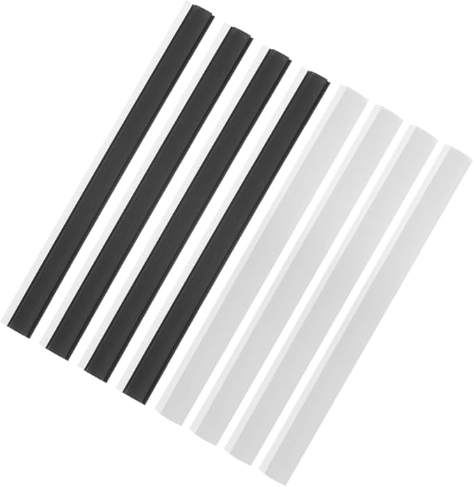 8Pcs Durable Rubber Dustpan Seal Strips for Home Office School Cleaning Antislip Design for Debris Collection and Spill Prevention Compatible with Various Dustpans