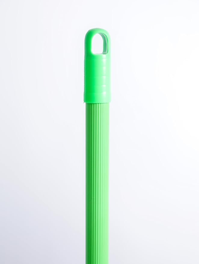 1 Pack Soft Sweeping Brooms /38” House Brooms for Sweeping Indoor& Outdoor Broom Cleaning/Asian Thailand Plastic Broom/Choi Nhua Thai LAN/Choi Nhua Quet Nha (1 pcs) (Green Orange)