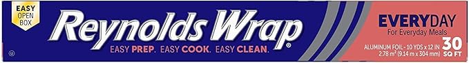 Reynolds Wrap Aluminum Foil (30 Sq Ft, Pack of 6)